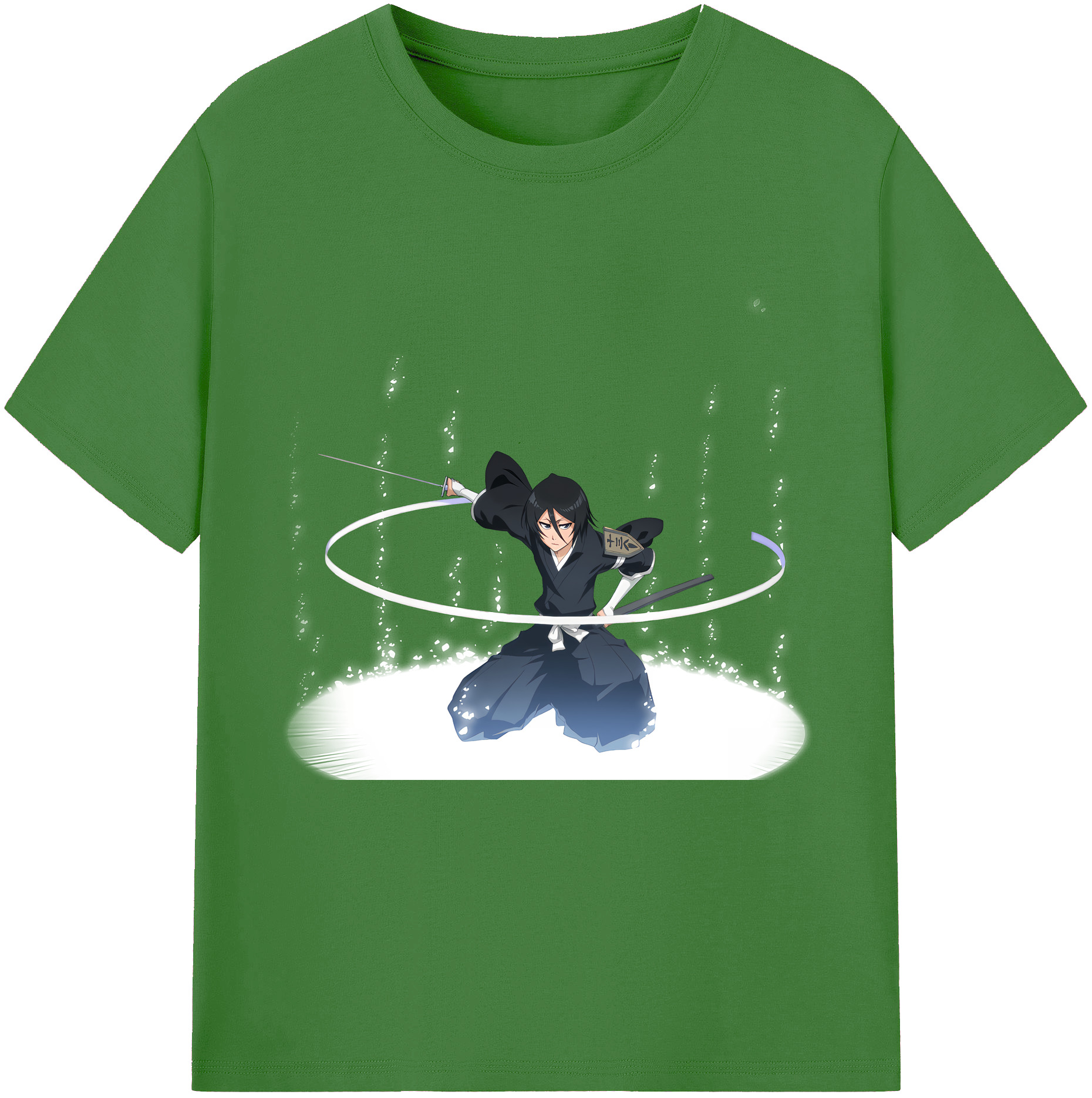（画像用） ブリーチ 朽木ルキア BLEACH Kuchiki Rukia レディースカジュアルプリントTシャツ（綿100％）